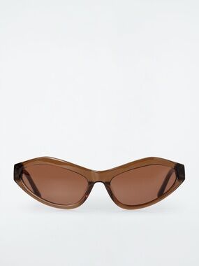 COS NWT Brown Cat-Eye Sunglasses